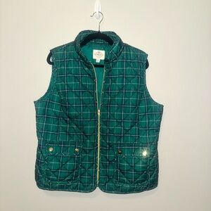 St. John's Bay Green Quilted Vest